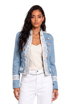Jaelyn Long Sleeved Lace Cropped Jacket