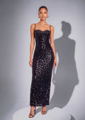 Gagenia Sequin Sleeveless Maxi Dress