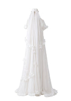 Hawa Halter Neck Petal Slit Maxi Dress In White