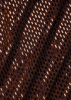 Beckett Rhinestones Racer Back Dress in Brown