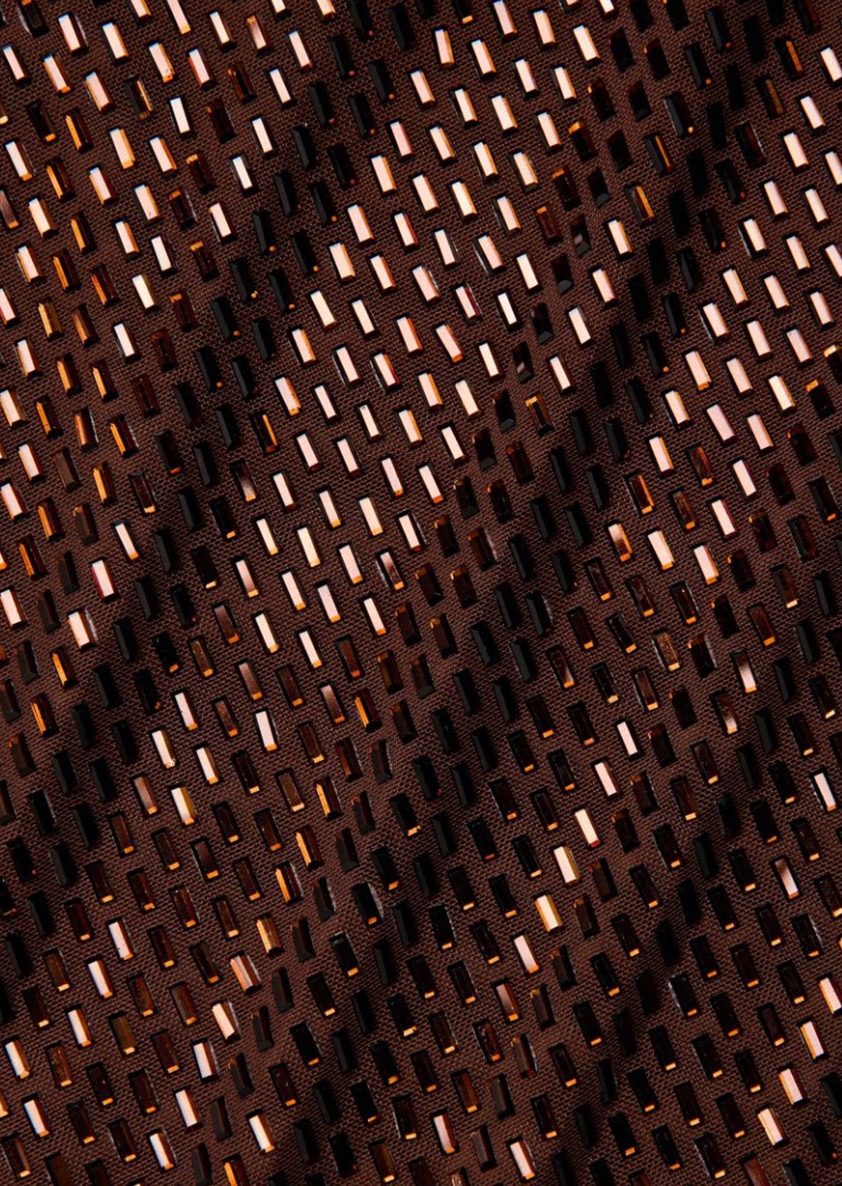Beckett Rhinestones Racer Back Dress in Brown