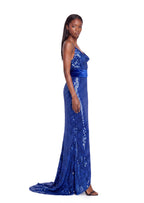 Dafina Open Back Sequined Maxi Dress