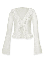 Earleen Lace Top & Flared Trousers Set