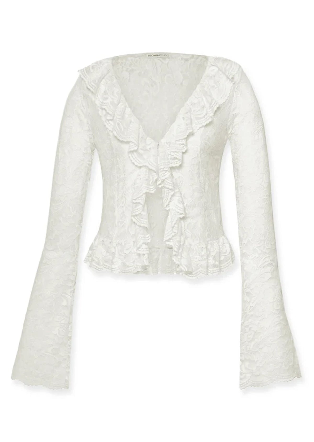 Earleen Lace Top & Flared Trousers Set