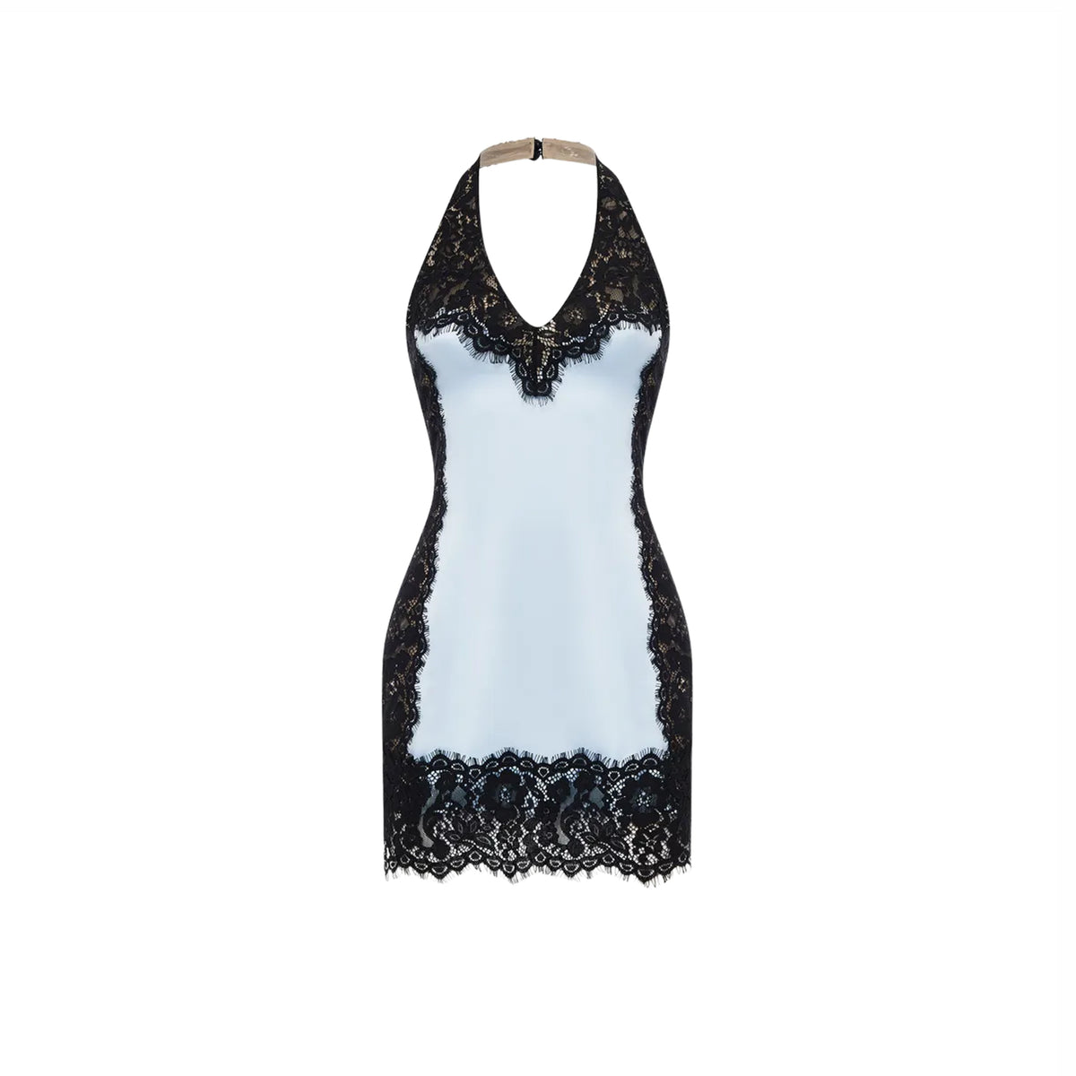 Astra Satin and Lace Mini Dress