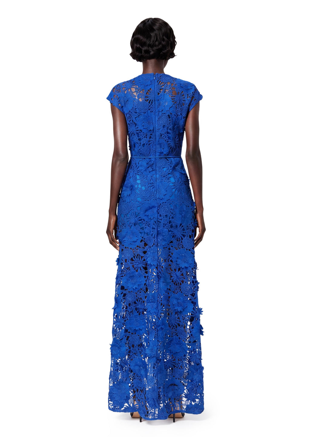 Kahedin Water Soluble Floral Lace Maxi Dress