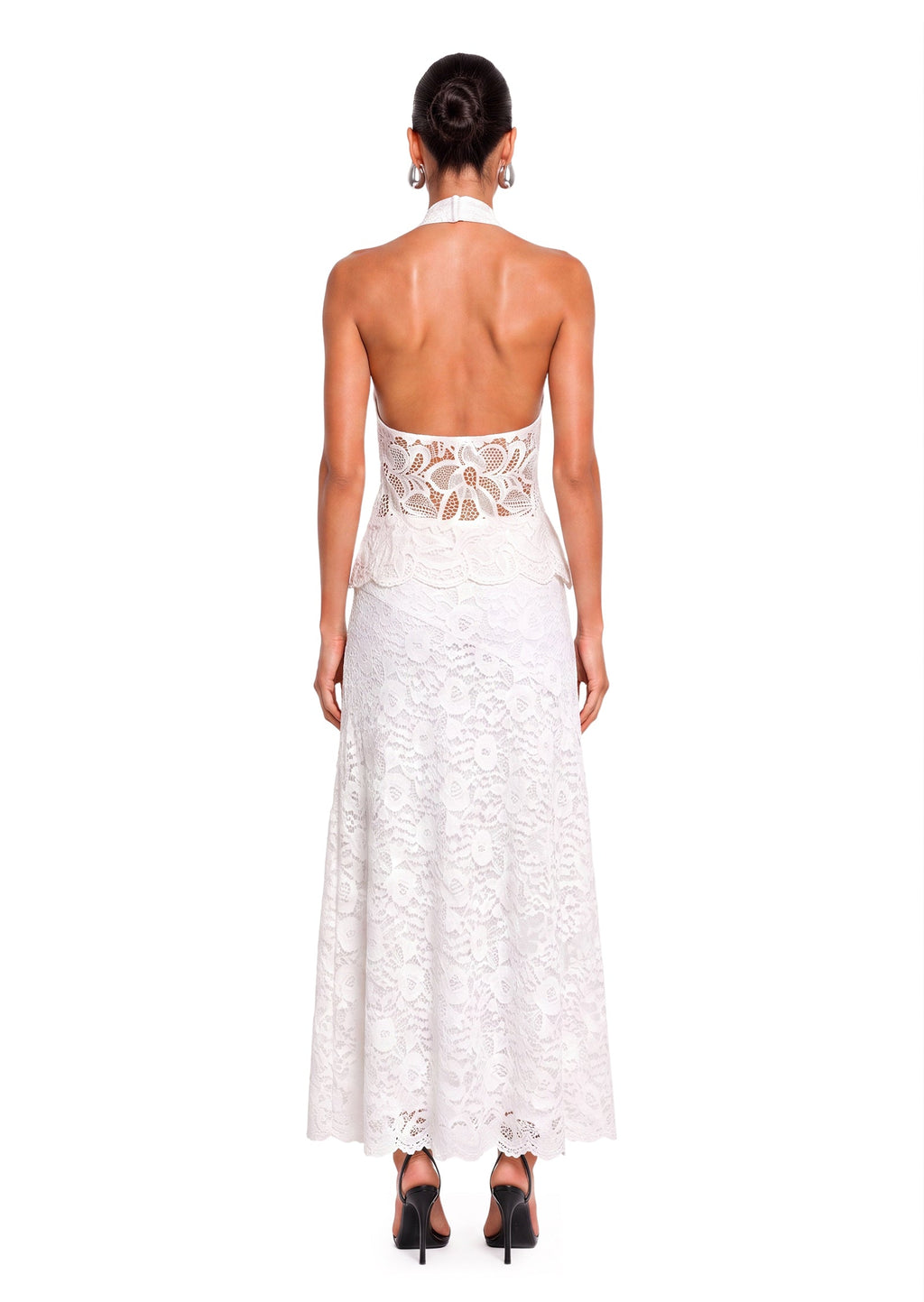 Ichtaca Lace Sleeveless Halter Top