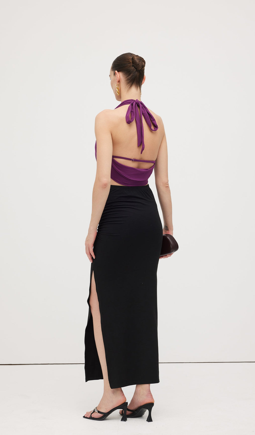 Cowl Neck Halter Top