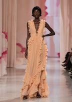 Murray V Neck Ruffled Maxi Dress