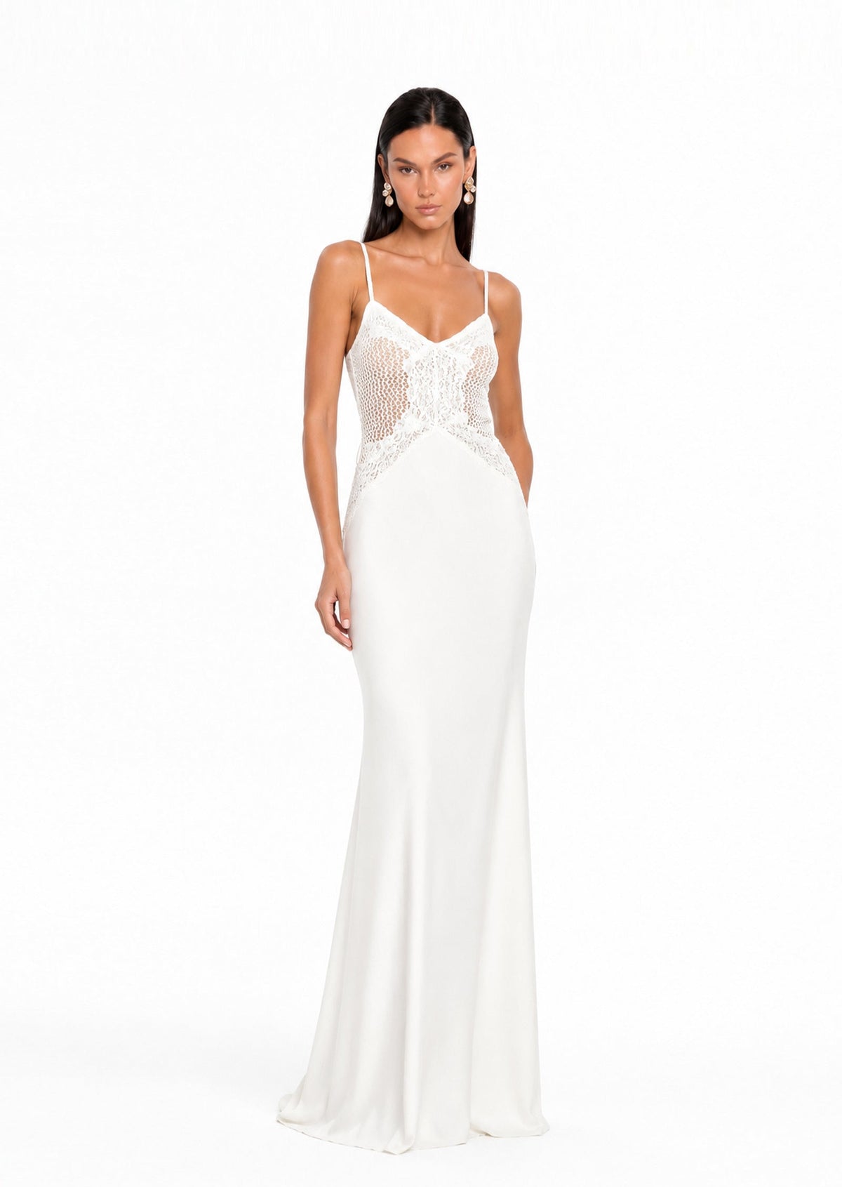 Sacagawea Sleeveless Lace Maxi Dress