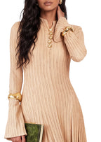 Lakeithia V Neck Knitted Maxi Dress