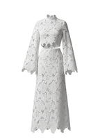 Xarles High Neck Cropped Top & Long Skirt Set