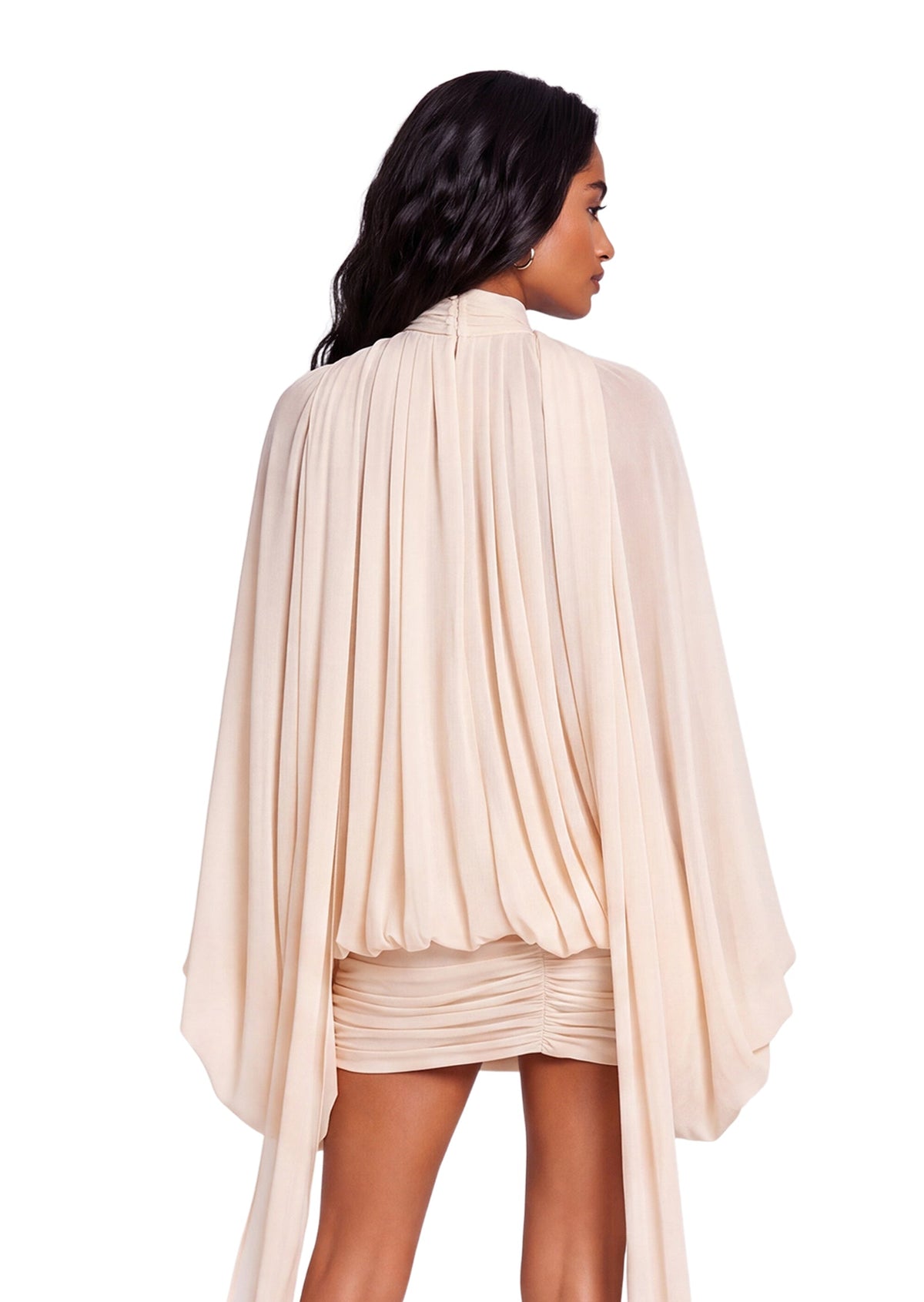 Sabiti Sheer Puff Sleeve Mini Dress