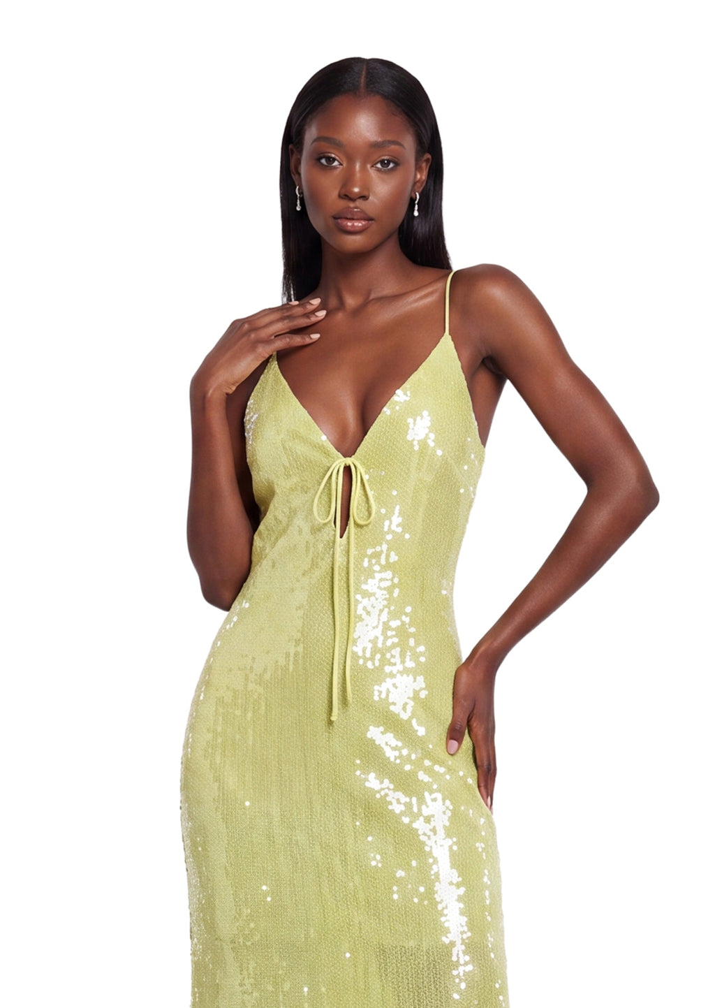 Jacoby Sleeveless Sequined Midi Dress