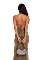 Walter Halter Neck Backless Midi Dress