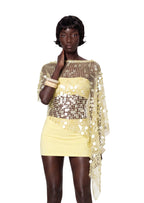 Manae Beach Bustier Skirt Sequined Cover Up Set