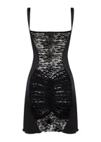 Lillian Lace Mini Dress In Black