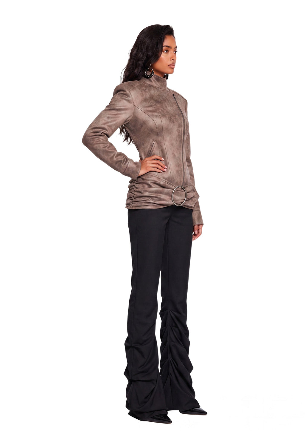 Uheri PU leather jacket