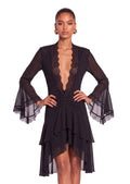 Naaji Long Sleeve Lace Mini Dress
