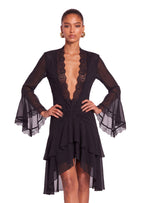 Naaji Long Sleeve Lace Mini Dress
