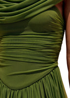 Wambleeska Strapless Stretch Maxi Dress