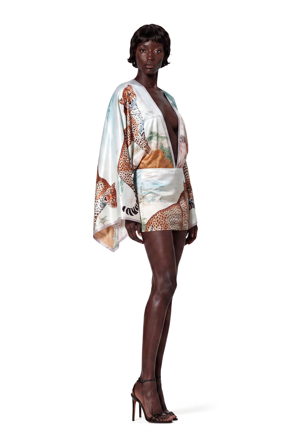 Walsh Backless Print Mini Dress