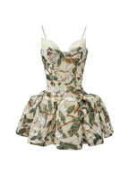 Kori Flower Sequined Mini Dress