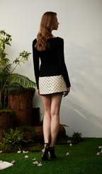 Solid Bow Knit Top
