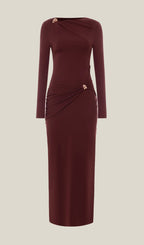 Jersey Seductive Fitted Maxi Dress