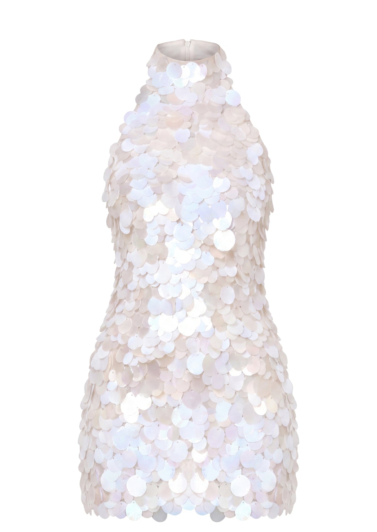 Ibtesam Halter Neck Sleeveless Mini Dress