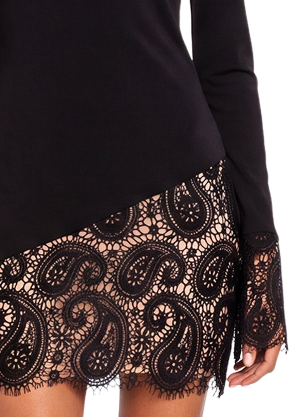 Kacia Long Sleeve Lace Mini Dress