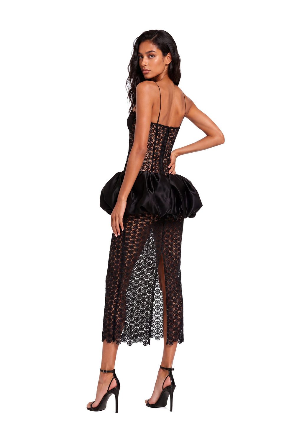 Baxter Balloon Dress In Black