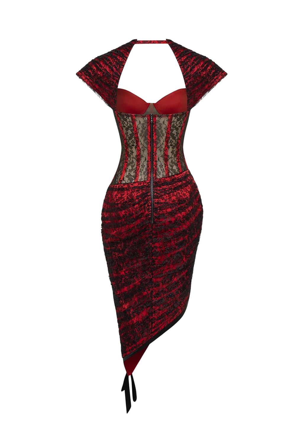 Mabel Open Back Lace Midi Dress