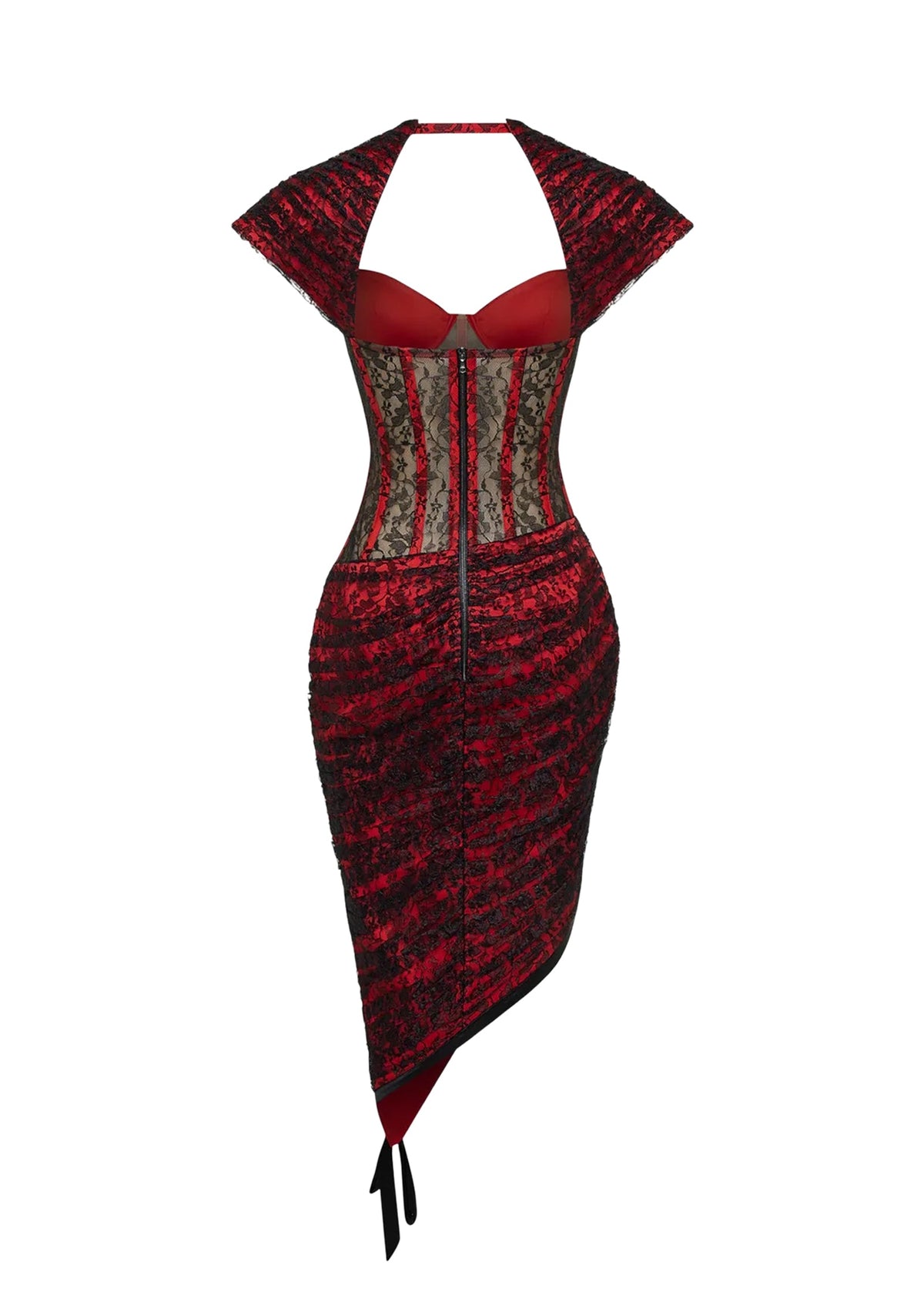 Mabel Open Back Lace Midi Dress