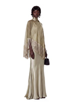 Zahara Tassel Satin Maxi Dress
