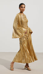 Metallic Maxi Dress