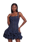 Macadrian Sleeveless Denim Mini Dress