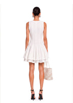 Jacek  Sleeveless Knitted Mini Dress In White