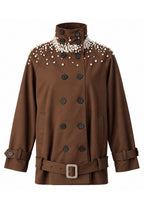 Fabienne Beaded Trench Coat