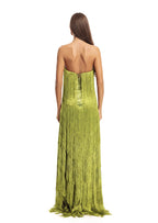 Umeko Strapless Multi Layered Tassel Maxi Dress