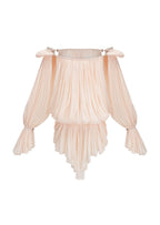 Earlene Pleated Ruffled Mini Dress