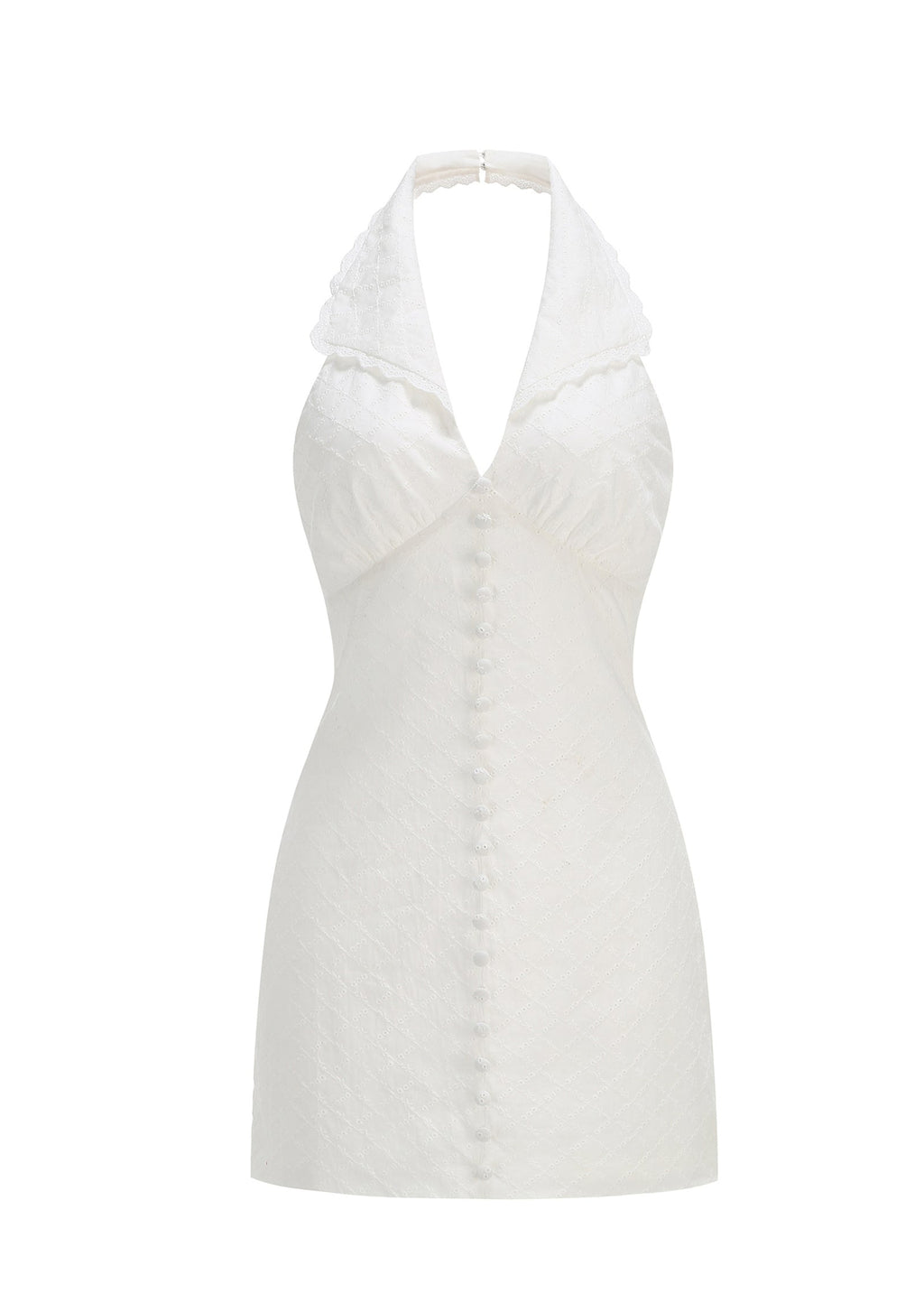 Laadan Halter Neck Sleeveless Mini Dress