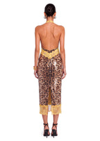 Sachin Halter Neck Midi Dress IN Yellow