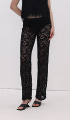 Lace Hollow Out Trousers
