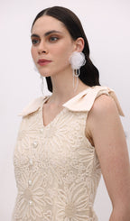 A Line Bow Mini Dress