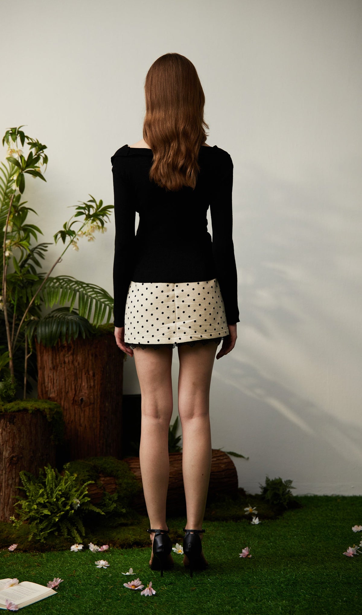 Solid Bow Knit Top