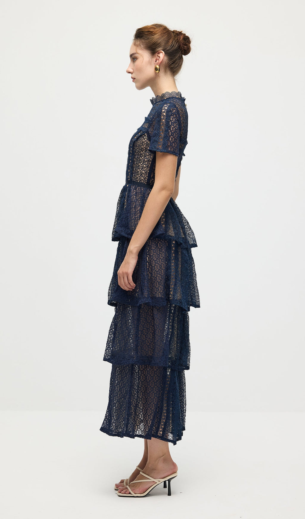 Lace Tiered Maxi Dress