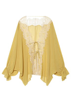Kader Sheer Lace Top In Yellow