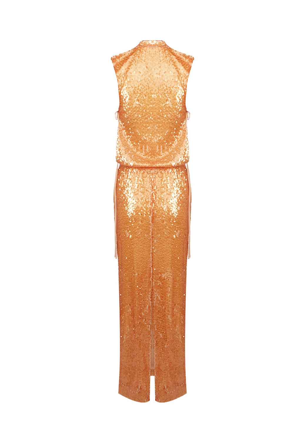 Nachla Sequin Maxi Dress In Orange