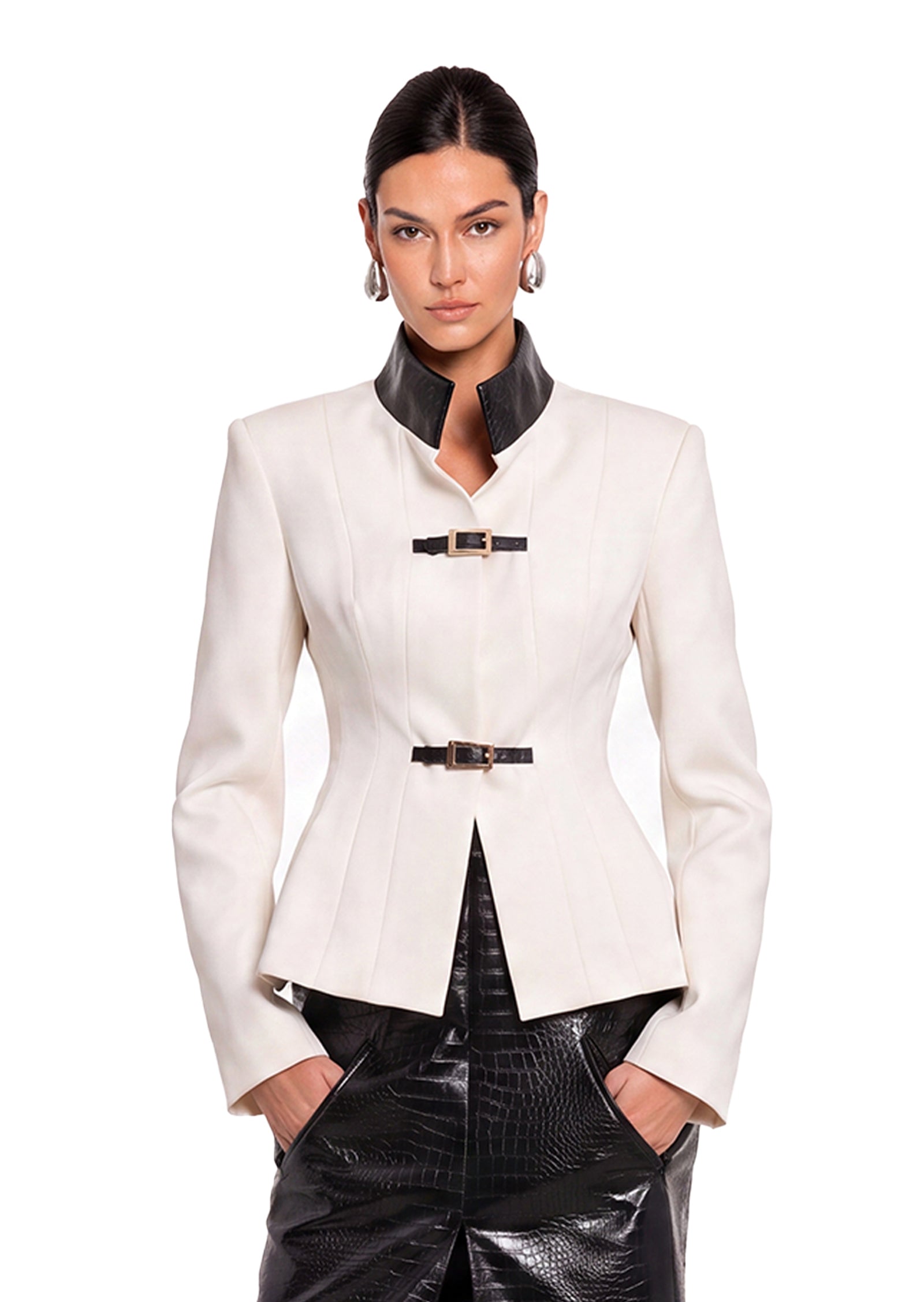Cadell Long Sleeved Outerwear In White